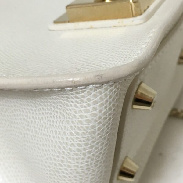 37942048 5 Furla Metropolis Shoulder Bag Chain Shoulder Leather White