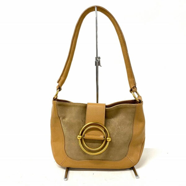 37951724 1 Furla Handbag Leather Suede Beige