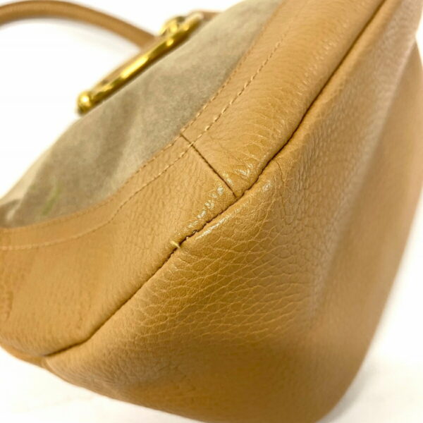 37951724 6 Furla Handbag Leather Suede Beige