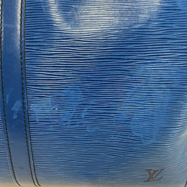 37953045 18 Louis Vuitton Keepall 45 Bag Leather Toledo Blue