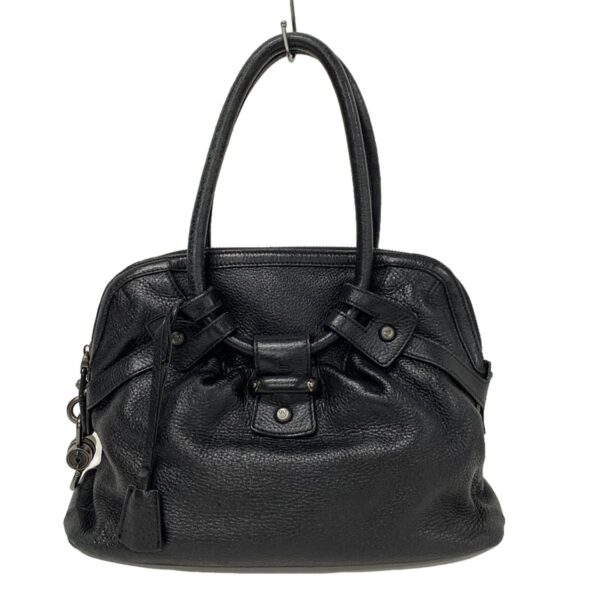 37953346 1 Salvatore Ferragamo Gancini Handbag Leather Black