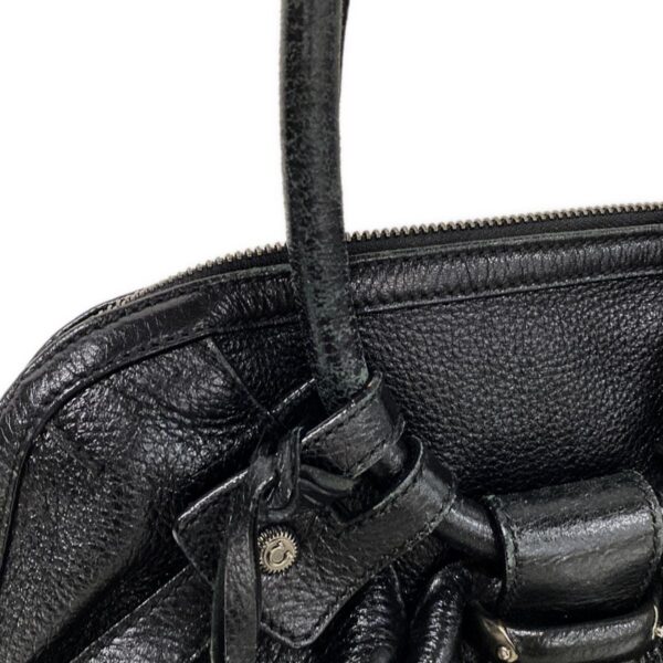 37953346 14 Salvatore Ferragamo Gancini Handbag Leather Black