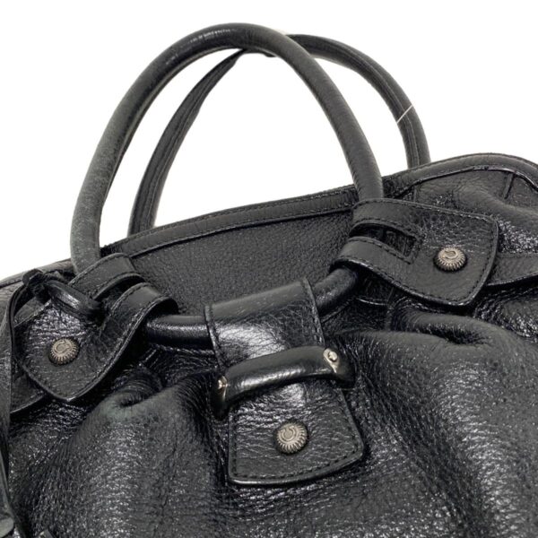 37953346 18 Salvatore Ferragamo Gancini Handbag Leather Black