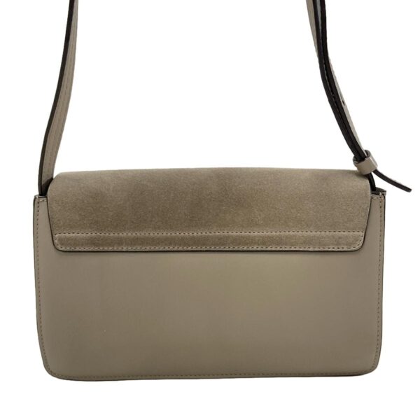 37953457 3 Chloe Face Mall Shoulder Bag Leather Gray