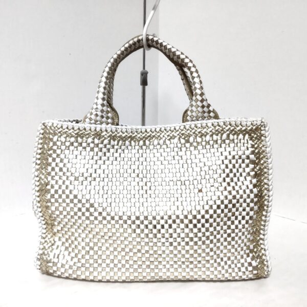 37954988 3 Prada Tote Bag Braided Leather White