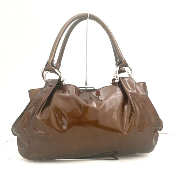 37955018 3 Salvatore Ferragamo Gancini Tote Bag Enamel Leather Bronze