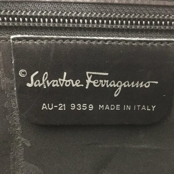 37956155 8 Salvatore Ferragamo Shoulder Bag Nylon Leather Black