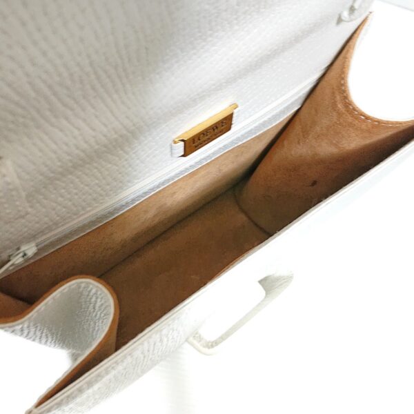 37957212 7 Loewe Barcelona Handbag White Leather