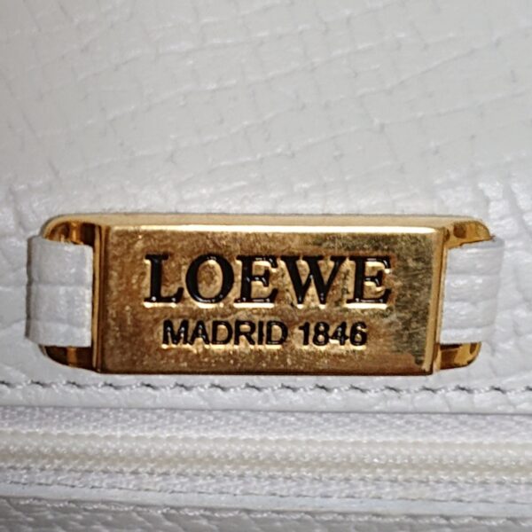 37957212 8 Loewe Barcelona Handbag White Leather