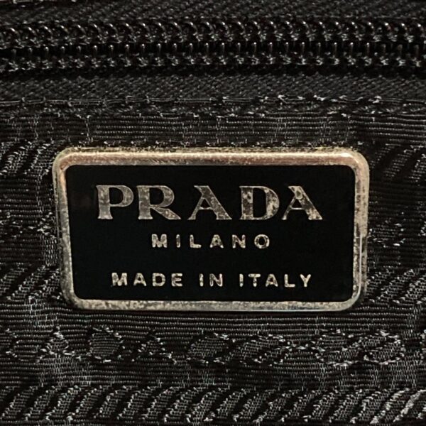 37957258 8 Prada Shoulder Bag Nylon Leather Light Blue Black