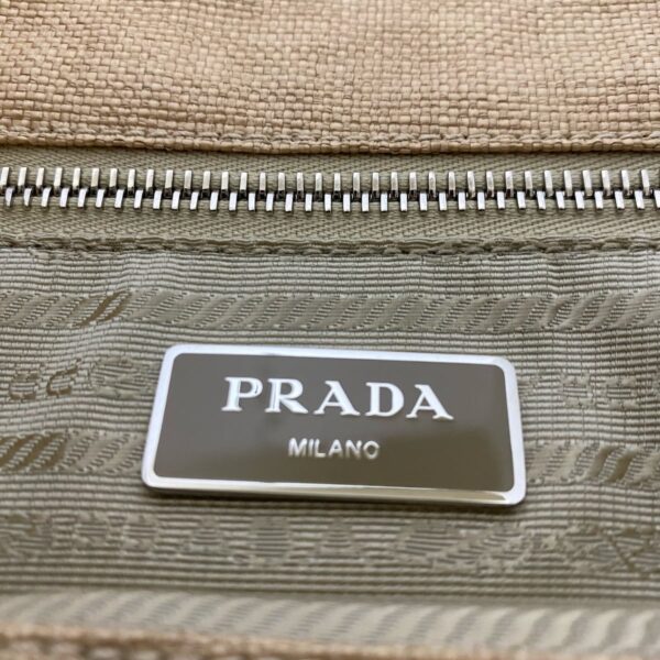 37958153 8 Prada Tote Bag Natural Fiber Leather Beige