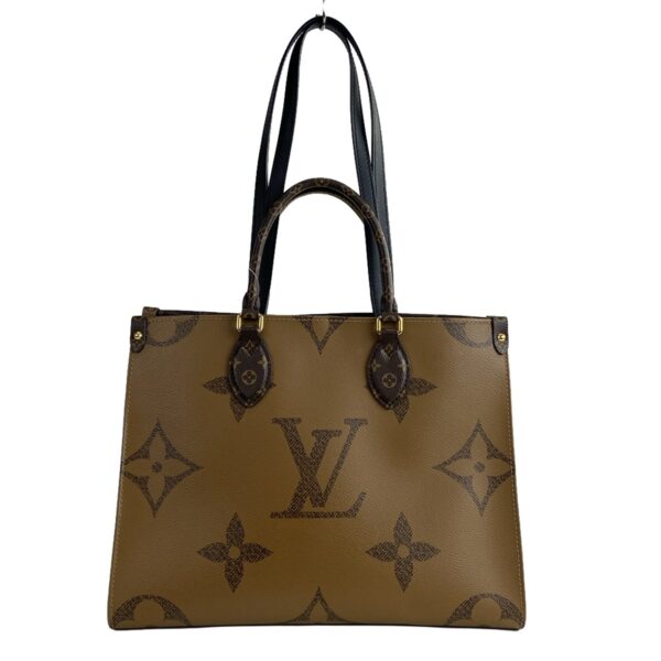 37958995 3 Louis Vuitton On the Go MM Tote Bag Monogram Reverse Canvas