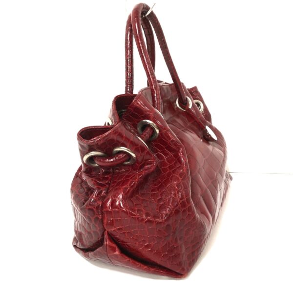 37959419 2 Furla Handbag Embossed Leather Red