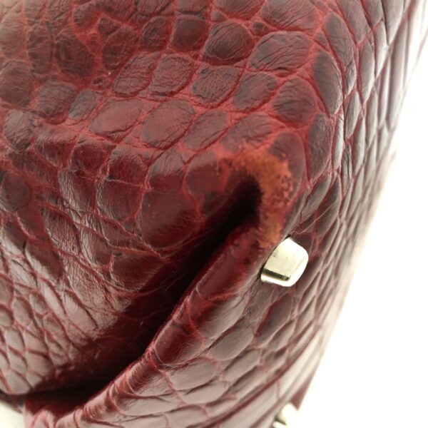 37959419 5 Furla Handbag Embossed Leather Red