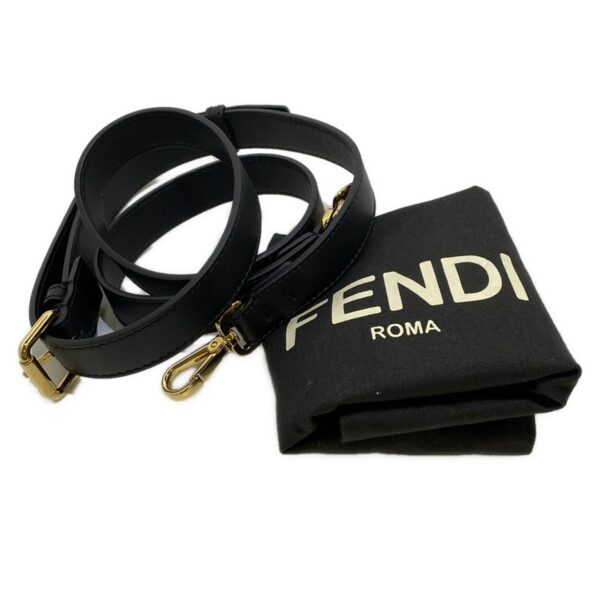 37962112 11 Fendi Monster Eye Mini Louis Handbag Leather Black