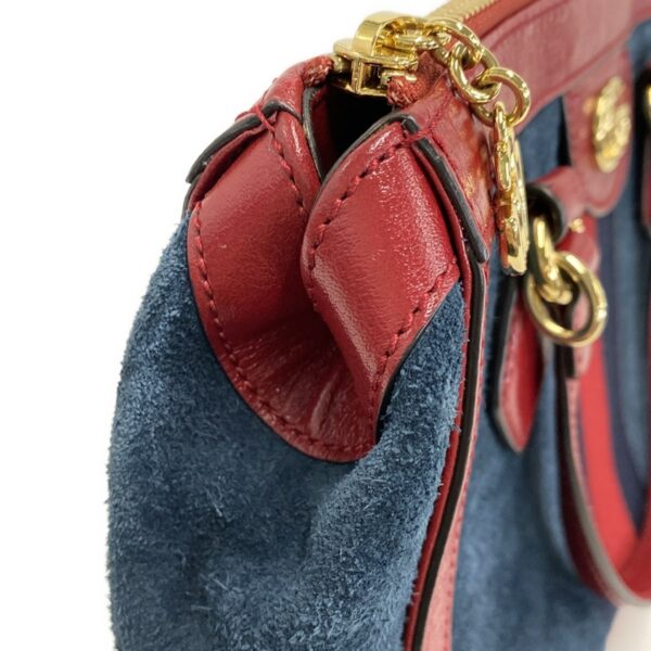 37962526 18 Gucci Ophidia GG Small Tote Bag Leather Blue Red