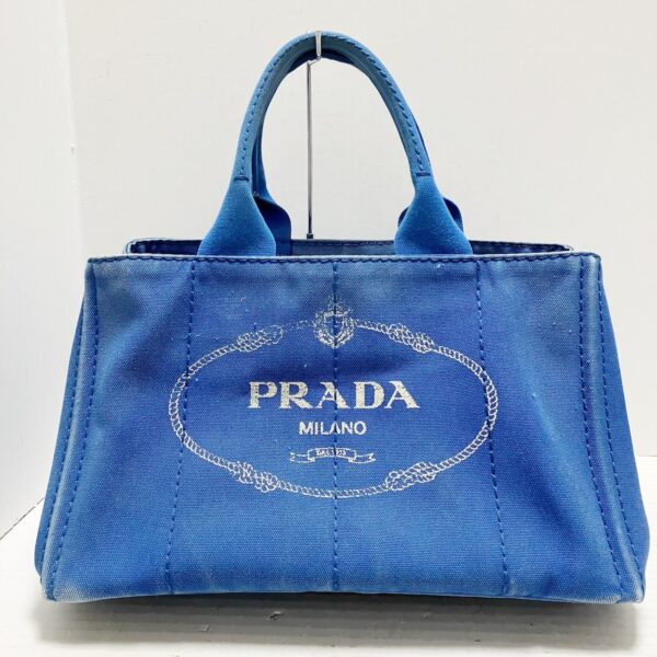 37964215 1 Prada Canapa Tote Bag Blue