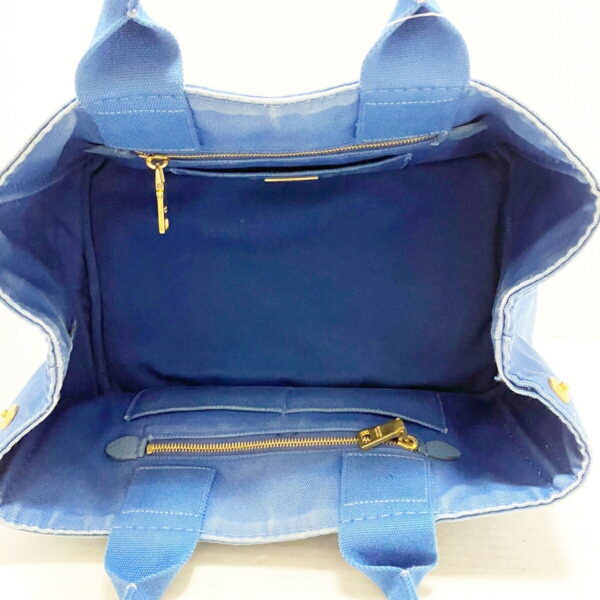 37964215 7 Prada Canapa Tote Bag Blue