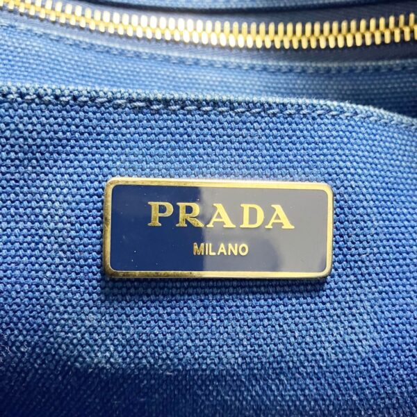 37964215 8 Prada Canapa Tote Bag Blue