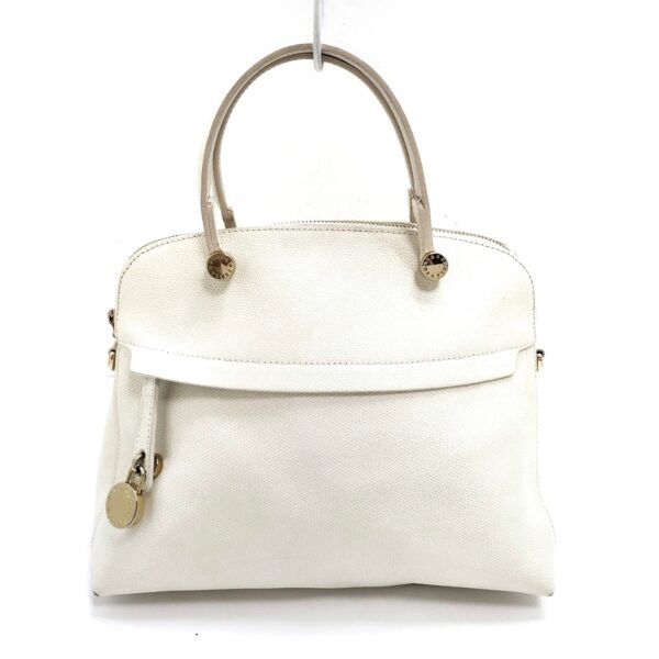 37964549 1 Furla Piper Handbag Leather White