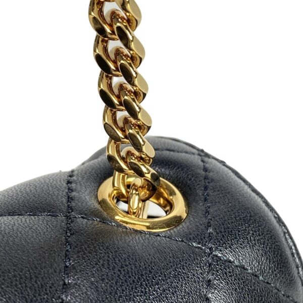 37964616 15 Versace Chain Shoulder Quilted Bag Leather Black