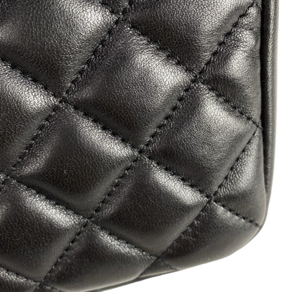 37964616 20 Versace Chain Shoulder Quilted Bag Leather Black