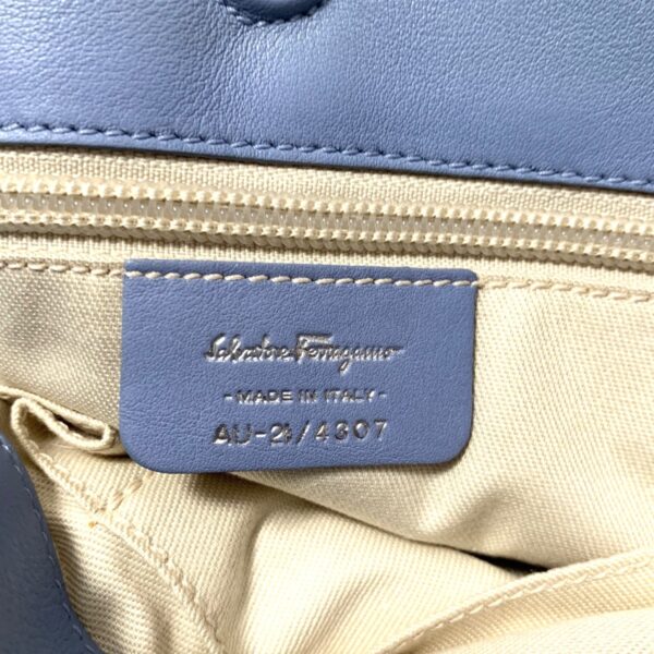 37964766 8 Salvatore Ferragamo Vara Tote Bag Frill Purple Blue