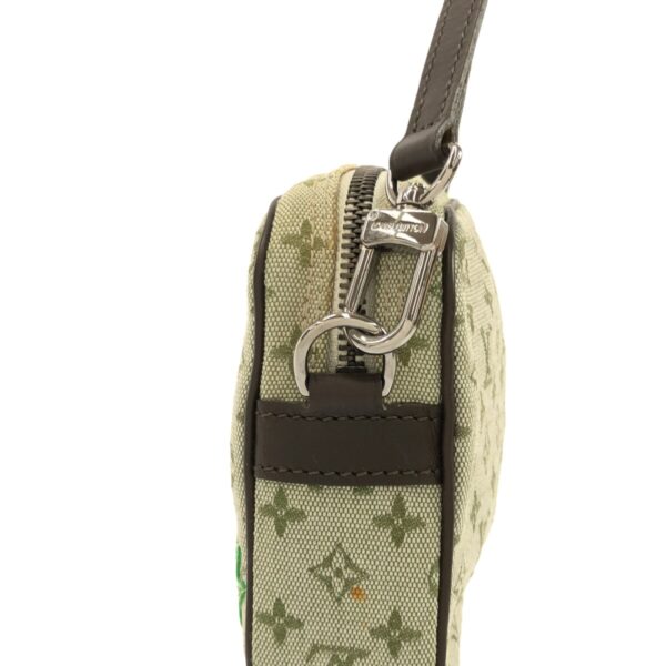 37968258 10 Louis Vuitton Pochette Handbag Jacquard Khaki