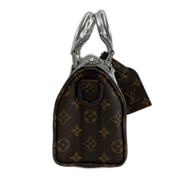 37968438 2 Louis Vuitton Keepall Bandouliere 25 Handbag Monogram x Silver Metallic Nebula Canvas