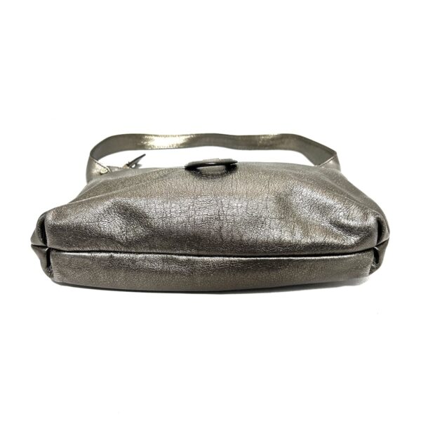 37972101 4 Salvatore Ferragamo Gancini Handbag Leather Silver