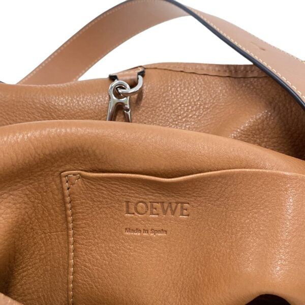 37975769 12 Loewe Balloon Shoulder Bag Leather Ivory Brown