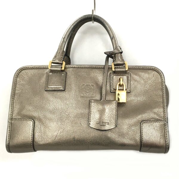 37979415 1 Loewe Amazona 28 Handbag Leather Bronze