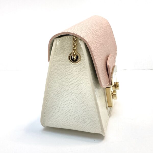 37979717 2 Furla Metropolis Shoulder Bag White Pink Beige