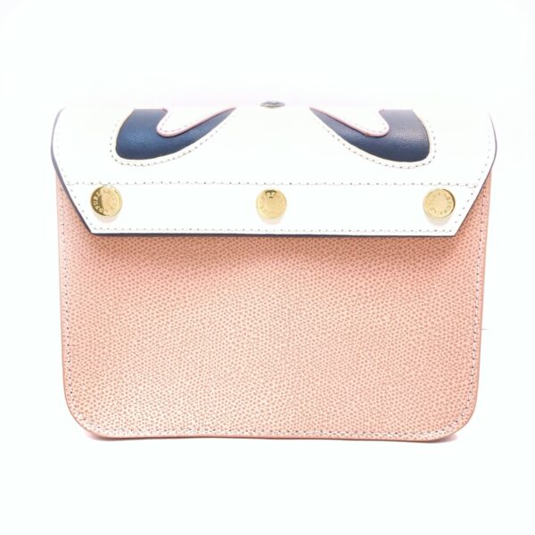 37979718 3 Furla Metropolis Fur Shoulder Bag Pink Beige White