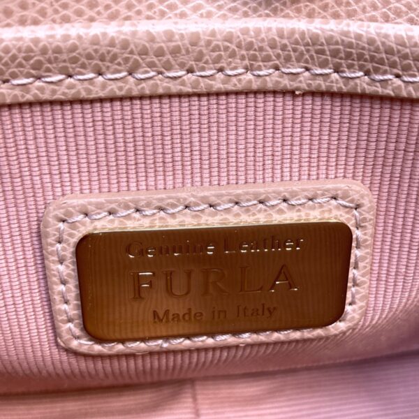 37979718 8 Furla Metropolis Fur Shoulder Bag Pink Beige White