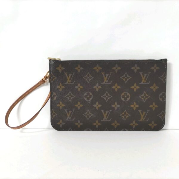 37979767 1 Louis Vuitton Wristlet Neverfull Accessory Pouch Monogram