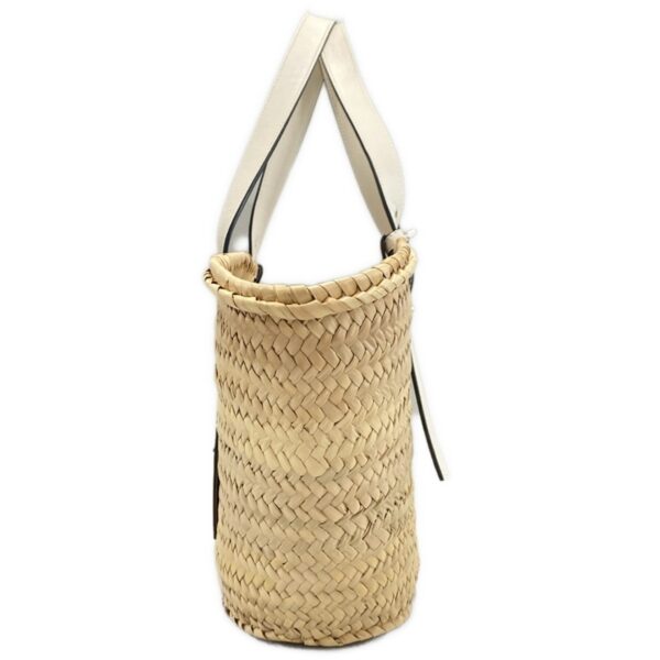 37980285 4 Loewe Basket Tote Bag Palm Leaf Calfskin Natural White