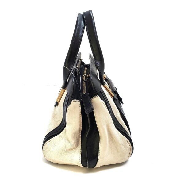 37981869 2 Chloe Alice Handbag Leather Ivory Black