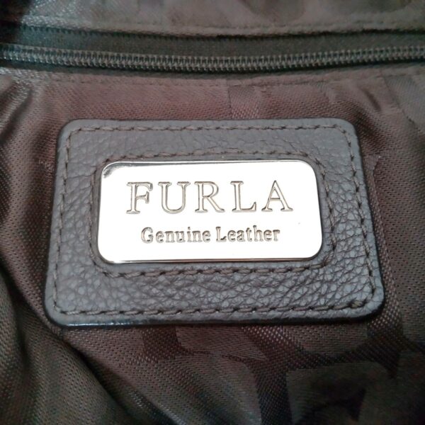 37982048 8 Furla Shoulder Bag Leather Dark Gray Purple