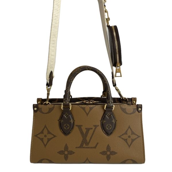 37983078 3 Louis Vuitton On the Go EW Handbag Monogram Reverse Canvas