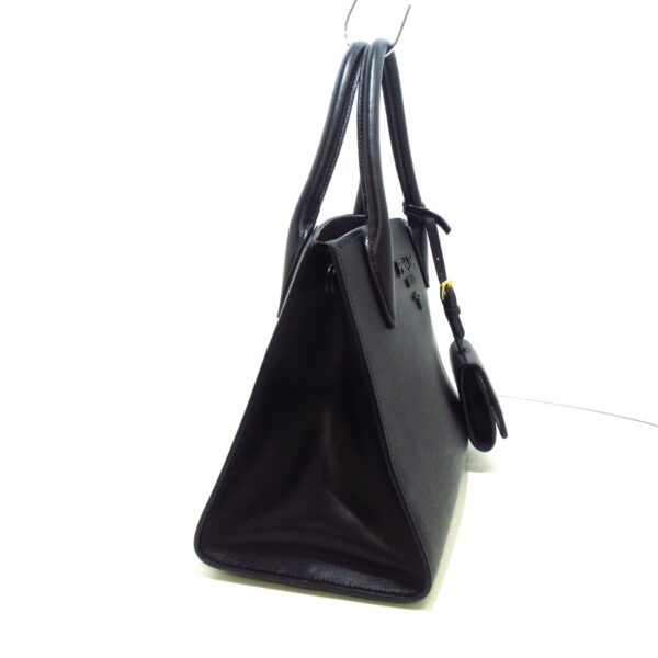 37983325 2 Prada Monochrome Bag Tote Bag Leather Black