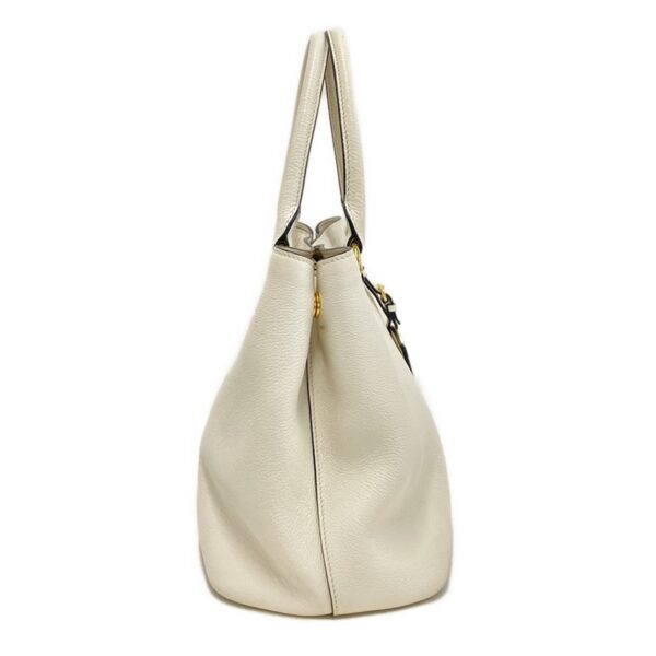 37984493 4 Prada Tote Bag Leather Tag Leather Ivory