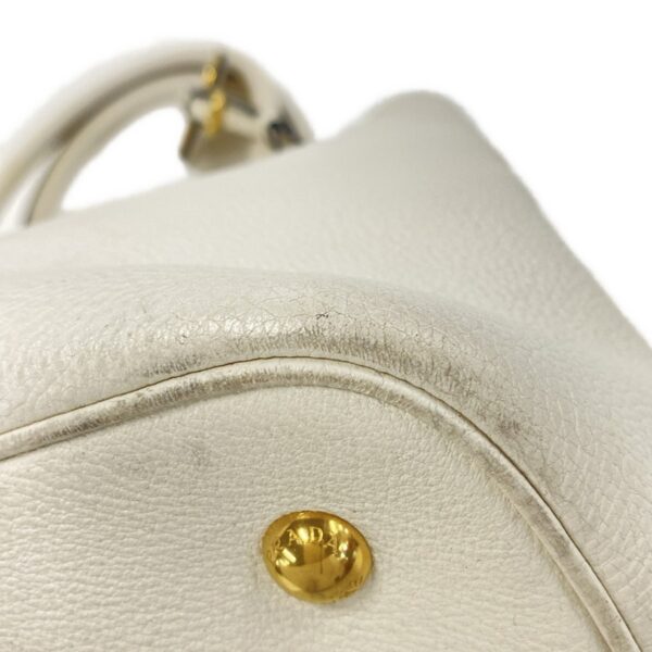 37984493 6 Prada Tote Bag Leather Tag Leather Ivory