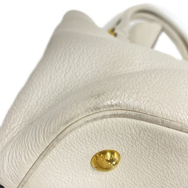 37984493 7 Prada Tote Bag Leather Tag Leather Ivory