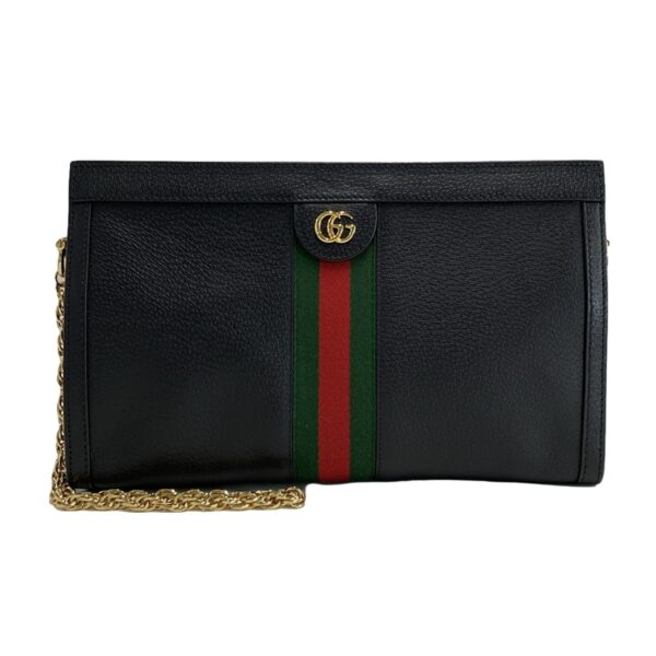 37985218 1 Gucci Ophidia Shoulder Bag Chain Shoulder Calfskin Black