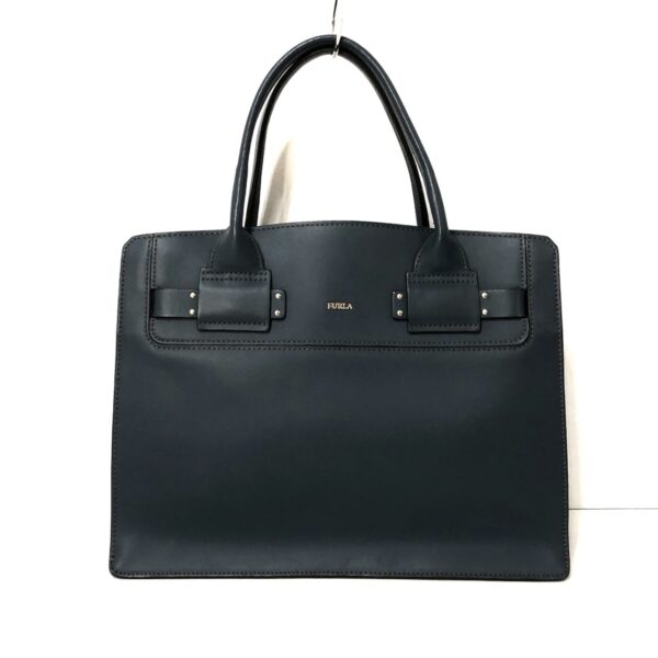 37985269 1 Furla Tote Bag Leather Navy