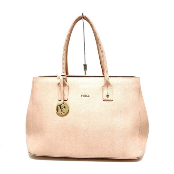 37985275 1 Furla Tote Bag Leather Pink Beige