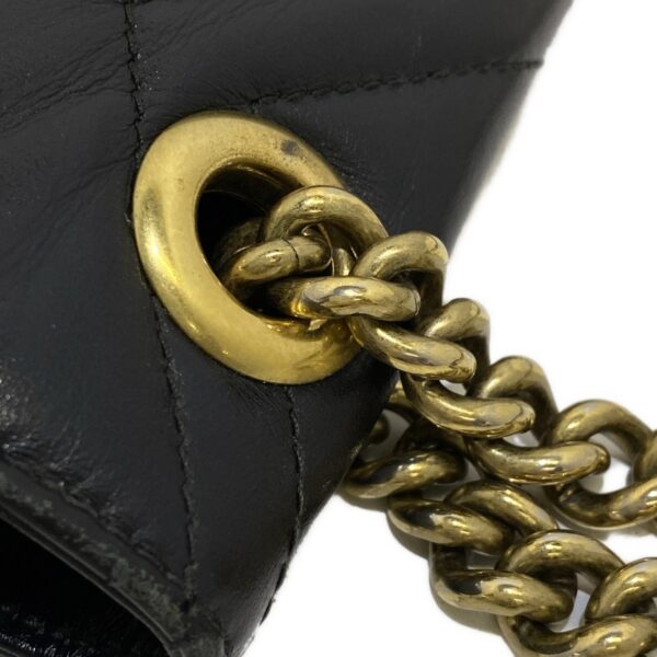 37985406 15 Gucci GG Marmont Mini Shoulder Bag Chain Shoulder Leather Black