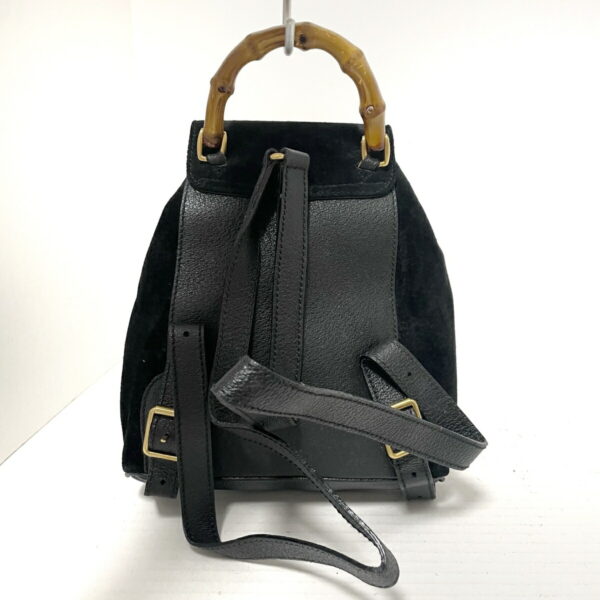 37985832 3 Gucci Bamboo Rucksack Leather Black