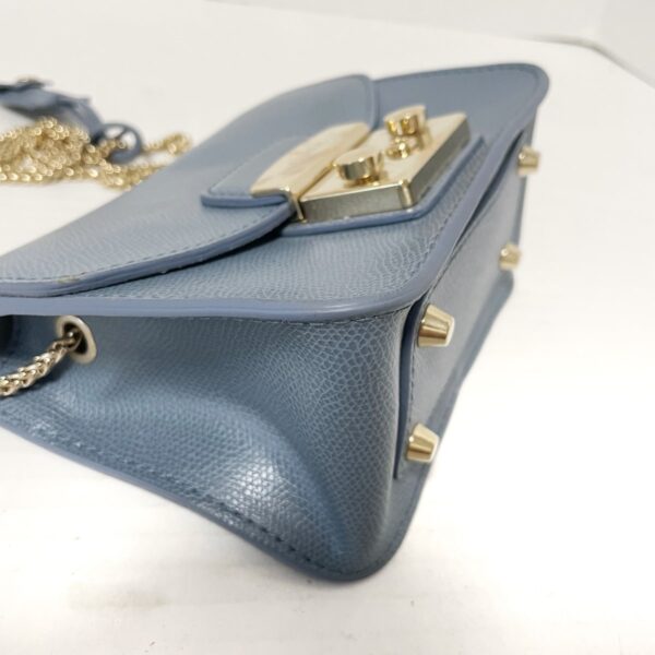 37985833 5 Furla Metropolis Shoulder Bag Leather Blue Gray